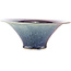 Round blue and purple bonsai pot - 285 x 285 x 115 mm