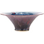 Pot à bonsaï rond bleu et violet - 285 x 285 x 115 mm