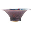 Pot à bonsaï rond bleu et violet - 285 x 285 x 115 mm