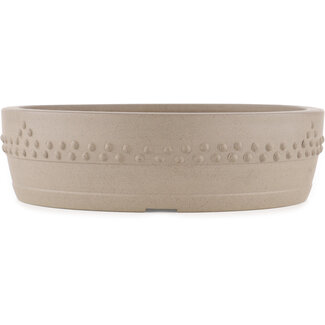 Ito(u)en 265 mm round unglazed bonsai pot by Itouen, Japan