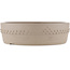 Round unglazed bonsai pot by Itouen - 265 x 265 x 75 mm