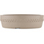 Round unglazed bonsai pot by Itouen - 265 x 265 x 75 mm