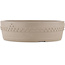 Round unglazed bonsai pot by Itouen - 265 x 265 x 75 mm