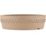 Round unglazed bonsai pot by Shoko - 255 x 255 x 72 mm