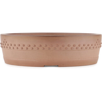 Ito(u)en 265 mm round unglazed bonsai pot by Itouen, Japan