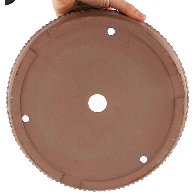 Pot à bonsaï rond non émaillé par Itouen - 265 x 265 x 75 mm