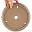 Maceta para bonsái redonda sin esmaltar de Shoko - 220 x 220 x 50 mm