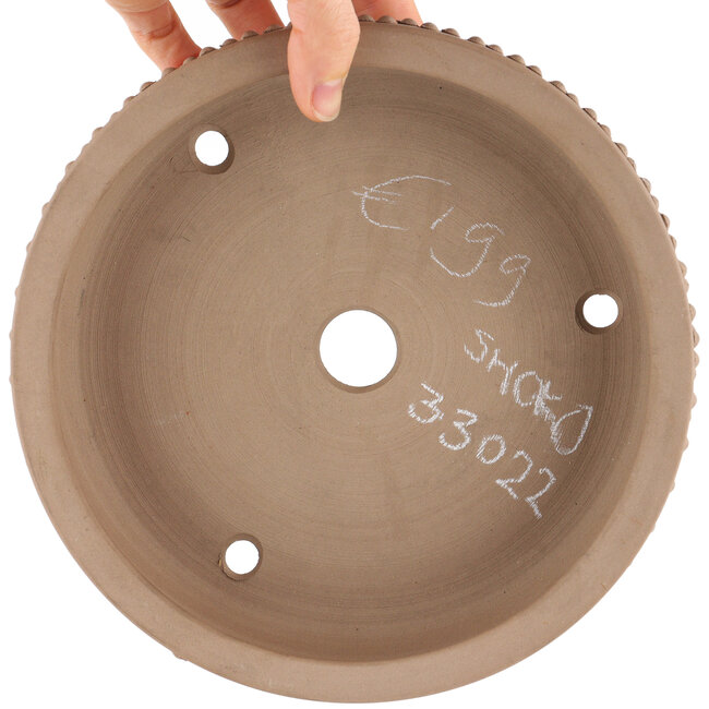 Pot à bonsaï rond non émaillé de Shoko - 200 x 200 x 50 mm