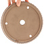 Maceta para bonsái redonda sin esmaltar de Shoko - 200 x 200 x 50 mm