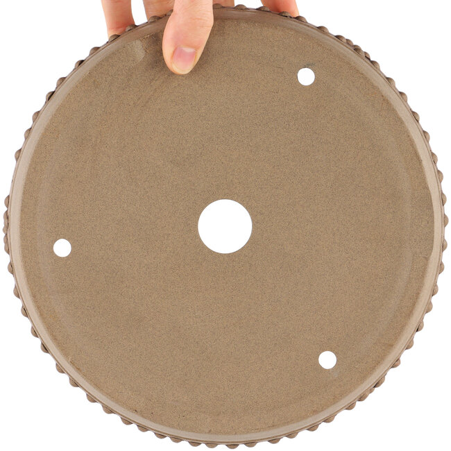 Pot à bonsaï rond non émaillé par Itouen - 215 x 215 x 60 mm