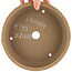 Pot à bonsaï rond non émaillé par Itouen - 210 x 210 x 60 mm