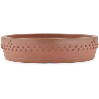 Shoko 285 mm round unglazed bonsai pot by Shoko, Tokoname, Japan