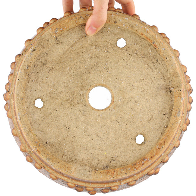 Pot à bonsaï rond non émaillé - 250 x 250 x 80 mm