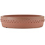 Maceta para bonsái redonda sin esmaltar de Shoko - 285 x 285 x 65 mm