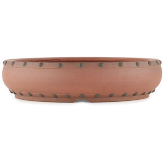 Ito(u)en 260 mm round unglazed bonsai pot by Itouen, Japan