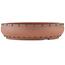 Maceta para bonsái redonda sin esmaltar de Itouen - 260 x 260 x 60 mm