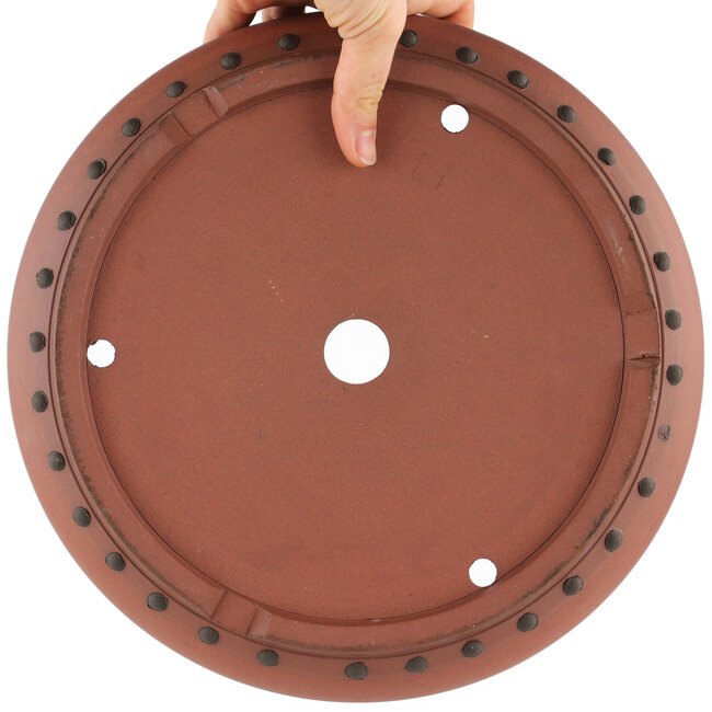 Pot à bonsaï rond non émaillé par Itouen - 260 x 260 x 60 mm