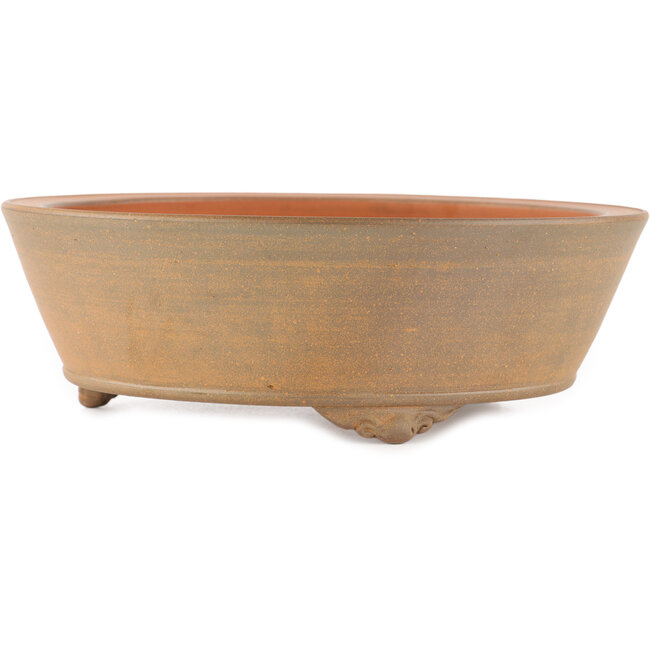 Pot à bonsaï rond non émaillé par Itouen - 250 x 250 x 80 mm