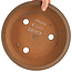 Maceta para bonsái redonda sin esmaltar de Itouen - 250 x 250 x 75 mm