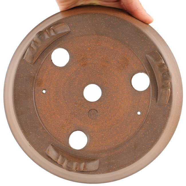 Pot à bonsaï rond non émaillé par Itouen - 205 x 205 x 80 mm