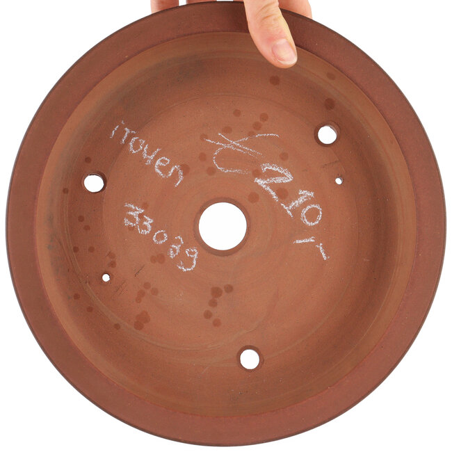 Pot à bonsaï rond non émaillé par Itouen - 223 x 223 x 65 mm