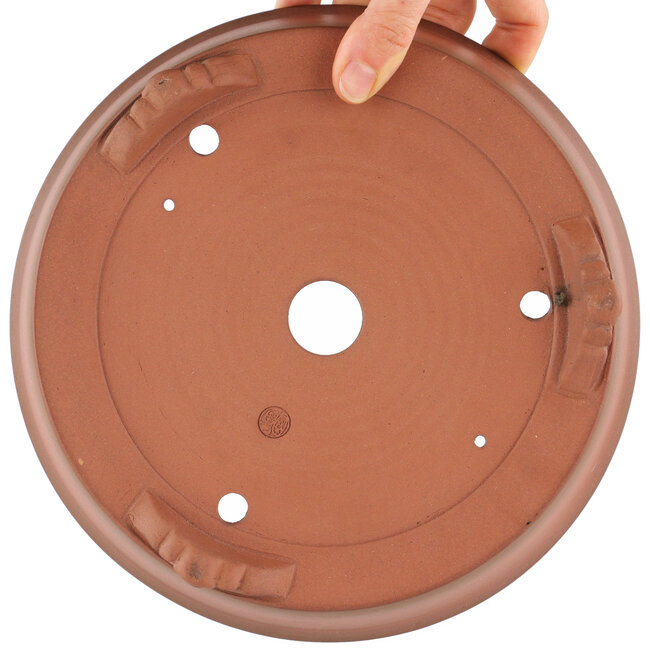 Pot à bonsaï rond non émaillé par Itouen - 223 x 223 x 65 mm