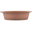 Round unglazed bonsai pot by Shoko - 277 x 277 x 67 mm