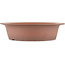 Round unglazed bonsai pot by Shoko - 277 x 277 x 67 mm