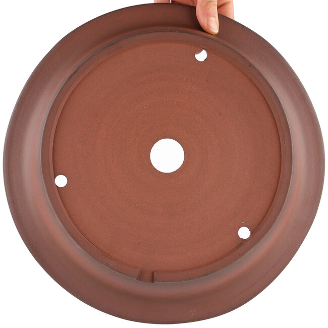 Vaso bonsai rotondo non smaltato di Shoko - 277 x 277 x 67 mm