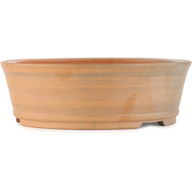 Maceta para bonsái redonda sin esmaltar de Itouen - 220 x 220 x 72 mm