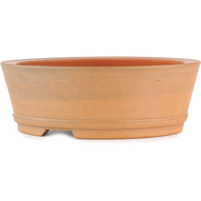 Maceta para bonsái redonda sin esmaltar de Itouen - 215 x 215 x 75 mm