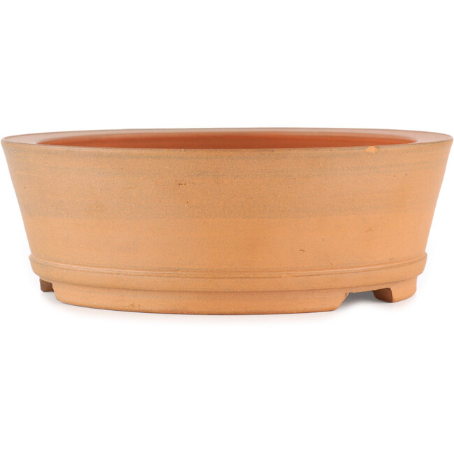 Maceta para bonsái redonda sin esmaltar de Itouen - 215 x 215 x 75 mm