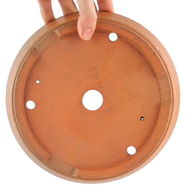 Pot à bonsaï rond non émaillé par Itouen - 215 x 215 x 75 mm