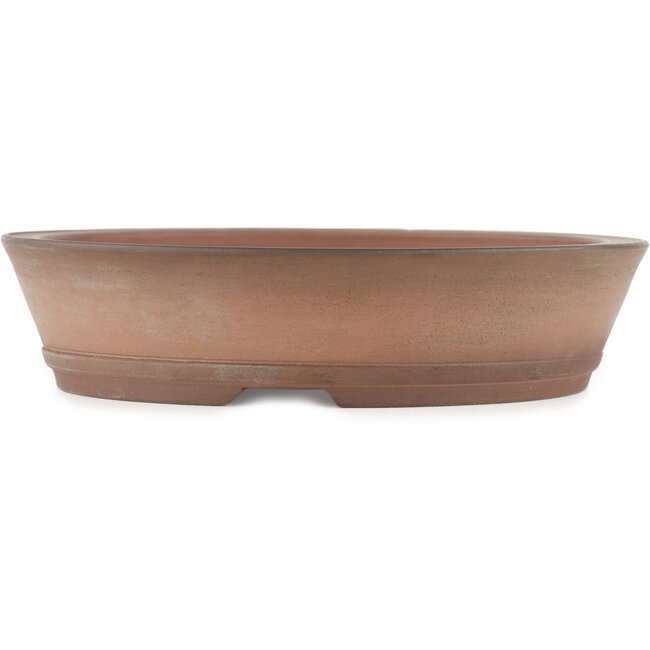 Round unglazed bonsai pot by Itouen - 220 x 220 x 55 mm