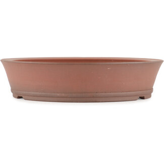 Shoko 227 mm round unglazed bonsai pot by Shoko, Tokoname, Japan