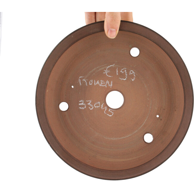 Pot à bonsaï rond non émaillé par Itouen - 220 x 220 x 55 mm
