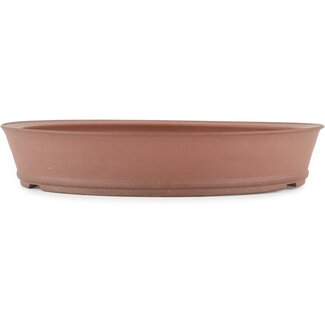 Shoko 225 mm round unglazed bonsai pot by Shoko, Tokoname, Japan