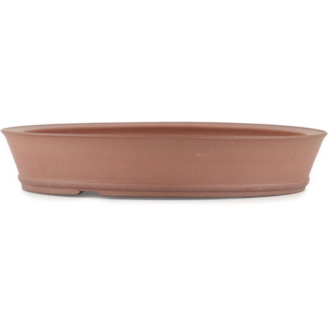 Ronde ongeglazuurde bonsaipot van Shoko - 225 x 225 x 40 mm