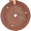 Pot à bonsaï rond non émaillé de Shoko - 225 x 225 x 40 mm