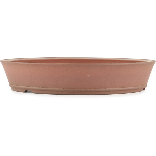 Maceta para bonsái redonda sin esmaltar de Shoko - 255 x 255 x 50 mm