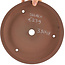 Pot à bonsaï rond non émaillé de Shoko - 250 x 250 x 50 mm