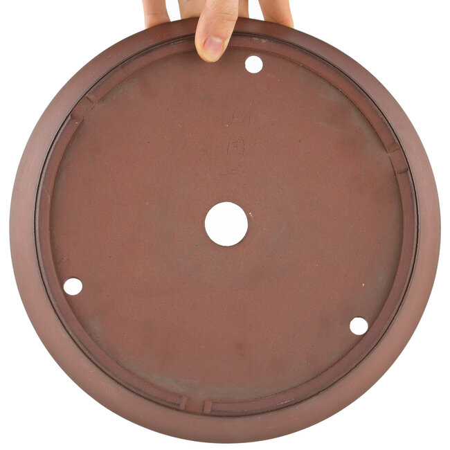 Pot à bonsaï rond non émaillé de Shoko - 250 x 250 x 50 mm