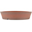Round unglazed bonsai pot by Shoko - 225 x 225 x 50 mm