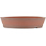 Round unglazed bonsai pot by Shoko - 225 x 225 x 50 mm