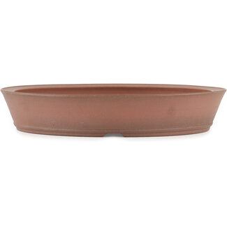 Shoko 225 mm round unglazed bonsai pot by Shoko, Tokoname, Japan