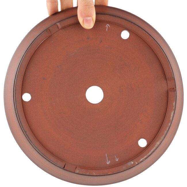 Pot à bonsaï rond non émaillé de Shoko - 225 x 225 x 50 mm