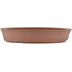 Pot à bonsaï rond non émaillé de Shoko - 225 x 225 x 40 mm