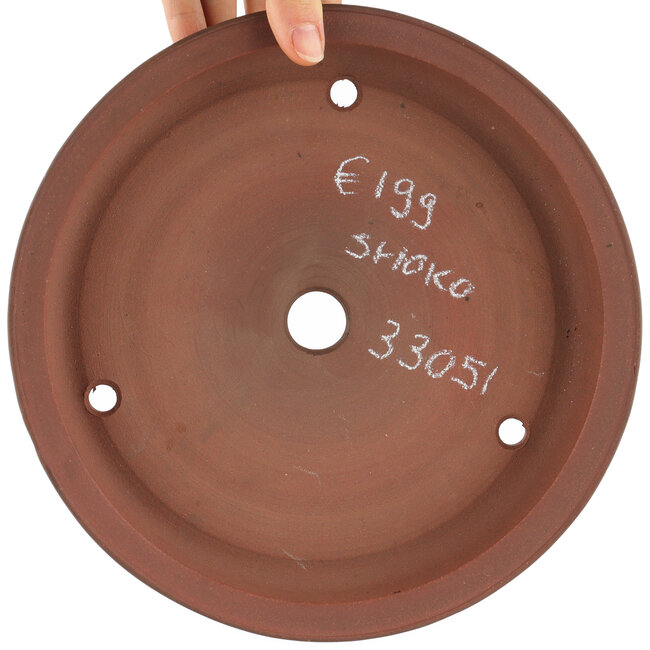 Pot à bonsaï rond non émaillé de Shoko - 225 x 225 x 40 mm