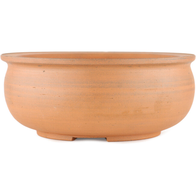 Pot à bonsaï rond non émaillé par Itouen - 245 x 245 x 100 mm