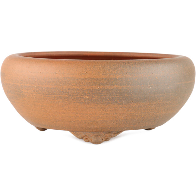 Pot à bonsaï rond non émaillé par Itouen - 215 x 215 x 90 mm